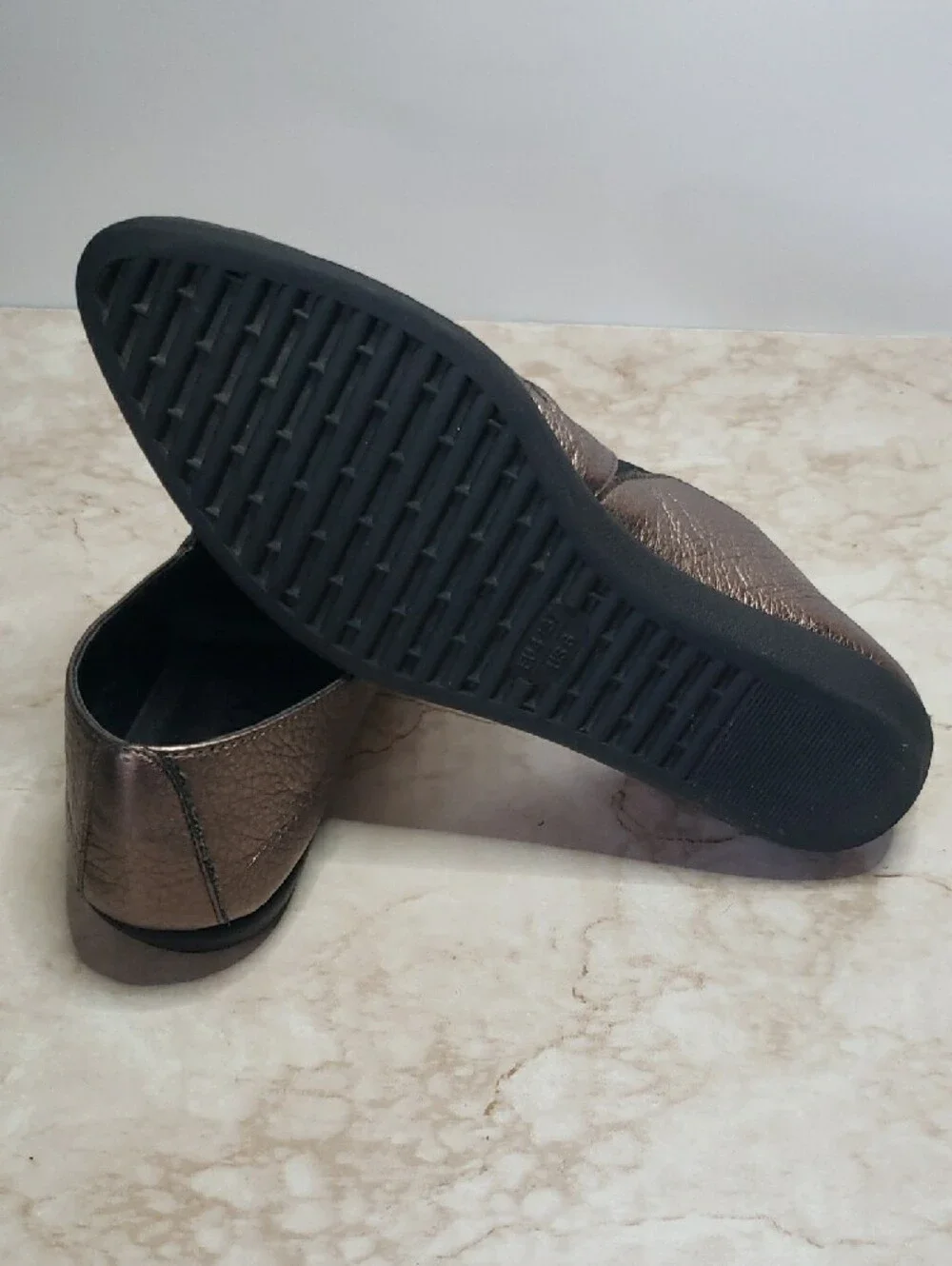 The Flexx Metallic Bronze Pointed Toe Loafers US Size 6